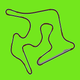 Circuit of Perth basic line drawing. Clockwise, 20 corners.